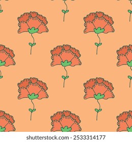 Modelo inconsútil del verano con el garabato de las flores para la impresión decorativa, papel de embalaje, tarjetas de felicitación, Fondo de pantalla y tela