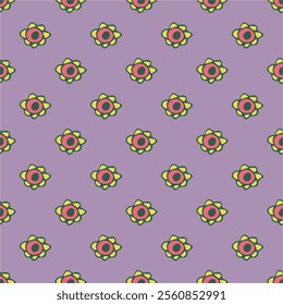 Summer seamless pattern with flowers doodle for decorative print, wrapping paper, greeting cards, wallpaper and fabric