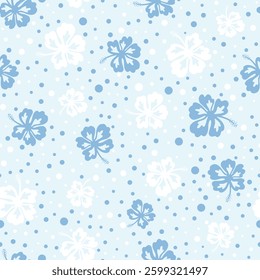 Summer seamless pattern with flowers. Print for textile and fabric