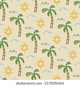 Summer Seamless Pattern For Multiple Projects