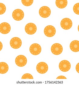 Patrón veraniego sin foco con naranja sobre fondo blanco. Plantilla de tarjeta vectora para bodas, invitaciones, saludos, cumpleaños, cubierta y envolvimiento.