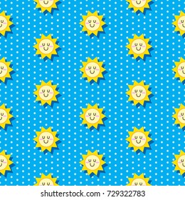 summer seamless pattern, sun seamless pattern