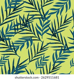 Verão sem costura padrão tropical folhas vetor moderno geométrico impressão para papel de parede, design têxtil, repetir fundo .