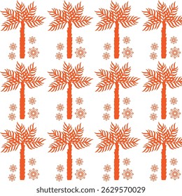 Summer  seamless pattern tropical  palm tree modern vector summer  geometric print for wallpaper, textile design , repeat background .