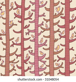 Summer seamless pattern in vector