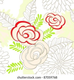 Summer seamless wallpaper