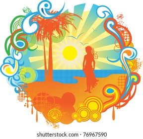 Summer seascape