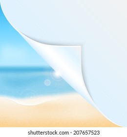 Summer seascape with place for your text