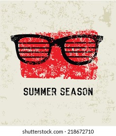 Summer season grunge symbol,grunge vector