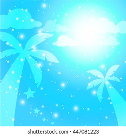 summer season in the morning background