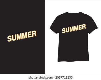 summer season t shirt design