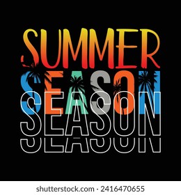 summer season t shirt design