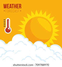 summer season weather forecast concept
