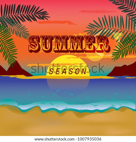 Summer Seson sun fun party sea beach