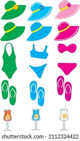 summer set bikini rest heat 