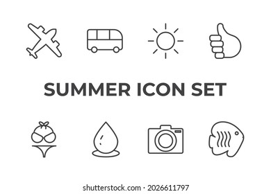 Sommerset-Symbol, einzelne Sommer-Satzsymbol, Vektorgrafik
