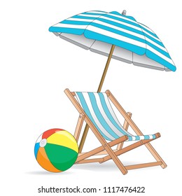 Summer set illustration