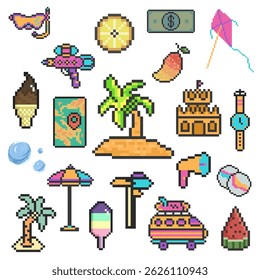 summer set pack pixel art