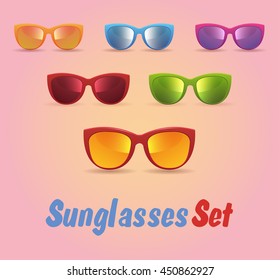 Summer set of sunglasses 