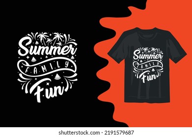 Summer shirt design typography creative t shirt design