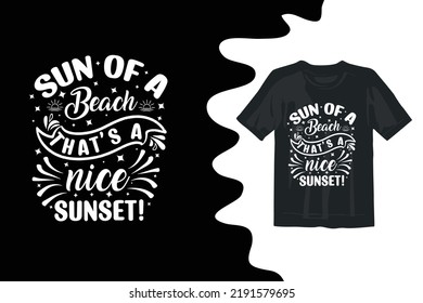 Summer shirt design typography creative t shirt design