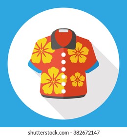 summer shirt flat icon
