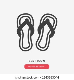 summer shoe icon vector