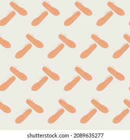 Patrón sin fisuras de zapatos de verano. Fondo textil