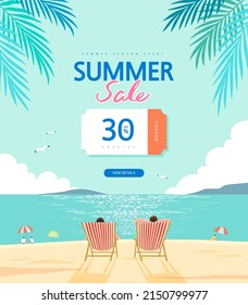 summer shopping event illustration. Banner
 - Shutterstock ID 2150799977