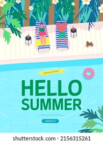 summer shopping event illustration. Banner