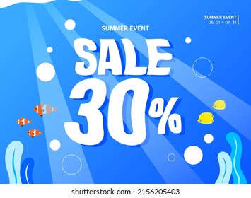 Summer Shopping Event Typography collection
