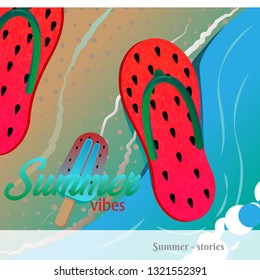 Summer shore vibes with Mellon slippers in sand 