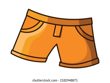 Pantallas de dibujos animados de colores en la vista frontal de verano. Aislado sobre fondo blanco