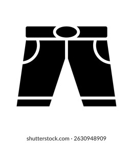 Summer shorts icon Vector on white background