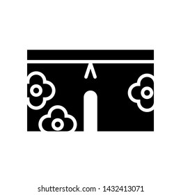 Summer shorts vector, Summer party related solid style icon