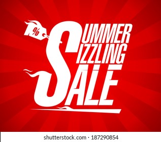 Summer sizzling sale design template.