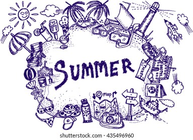 summer, sketch