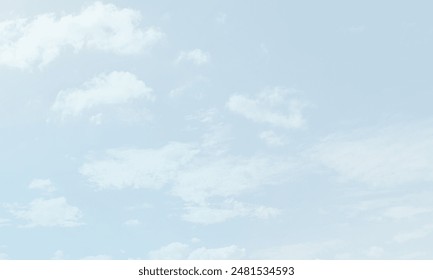 The summer sky with white clouds, abstract background. 