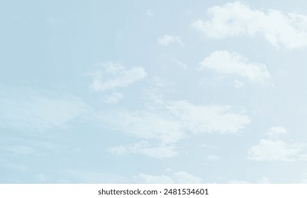 The summer sky with white clouds, abstract background. 