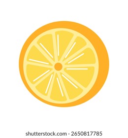 Sommer Lemon Halb geschnitten für Urlaub und Feriendekoration