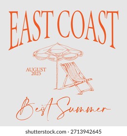 Summer slogan graphic vector print lettering for t shirt print design