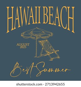Letras de impresión de Vector gráfico de eslogan de verano para diseño de impresión de camiseta