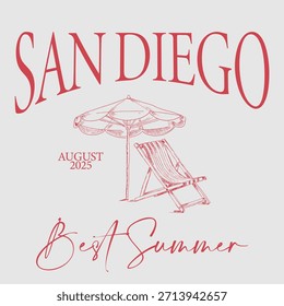 Summer slogan graphic vector print lettering for t shirt print design