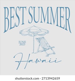 Summer slogan graphic vector print lettering for t shirt print design