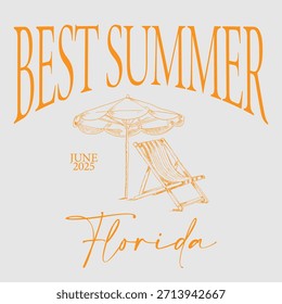 Slogan de verão gráfico vetorial imprimir letras para t shirt imprimir design