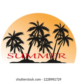 summer Slogan typography for T-shirt graphics, poster, print, postcard and other uses.