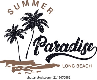 Summer Slogans Tshirt Print Design