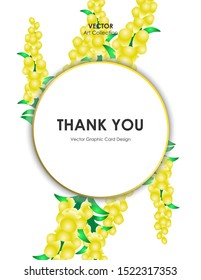 Summer Snapdragon flower card, Vector illustration design element