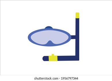 Summer Snorkeling Glasses Vector Illustration