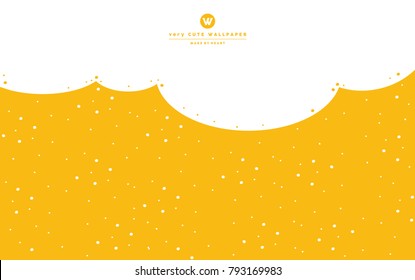 summer snow dot yellow background